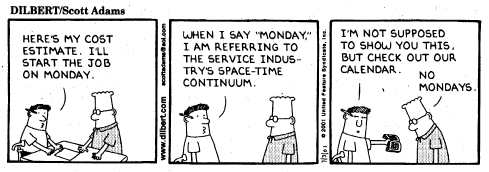 Dilbert - space-time continuum